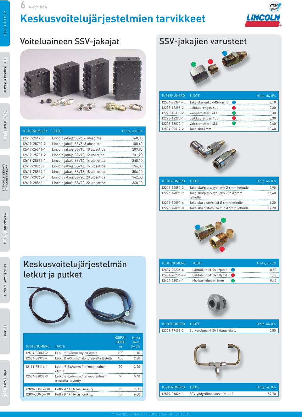 12619-28863-1 Lincoln jakaja SSV16, 16 ulosottoa 294,30 12619-28864-1 Lincoln jakaja SSV18, 18 ulosottoa 306,10 12619-28865-1 Lincoln jakaja SSV20, 20 ulosottoa 342,50 12619-28866-1 Lincoln jakaja