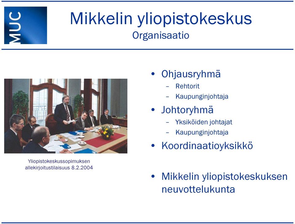 Koordinaatioyksikkö Yliopistokeskussopimuksen