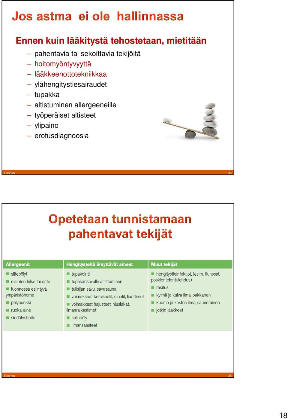 ylähengitystiesairaudet tupakka altistuminen allergeeneille