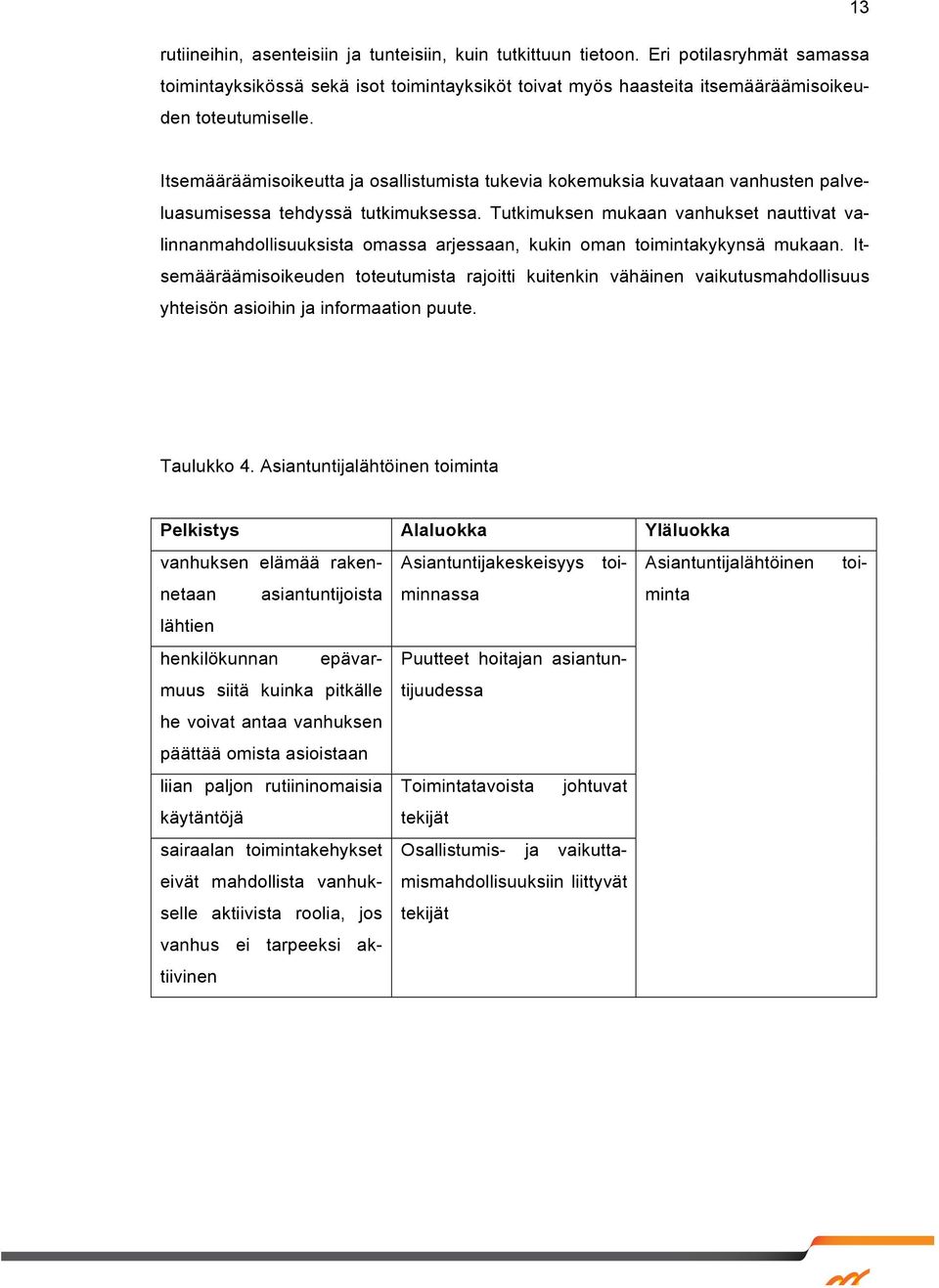 Tutkimuksen mukaan vanhukset nauttivat valinnanmahdollisuuksista omassa arjessaan, kukin oman toimintakykynsä mukaan.