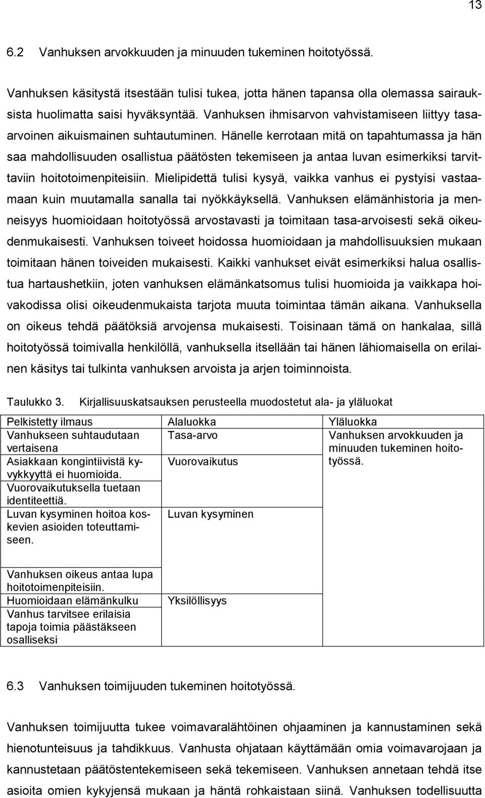 Hänelle kerrotaan mitä on tapahtumassa ja hän saa mahdollisuuden osallistua päätösten tekemiseen ja antaa luvan esimerkiksi tarvittaviin hoitotoimenpiteisiin.