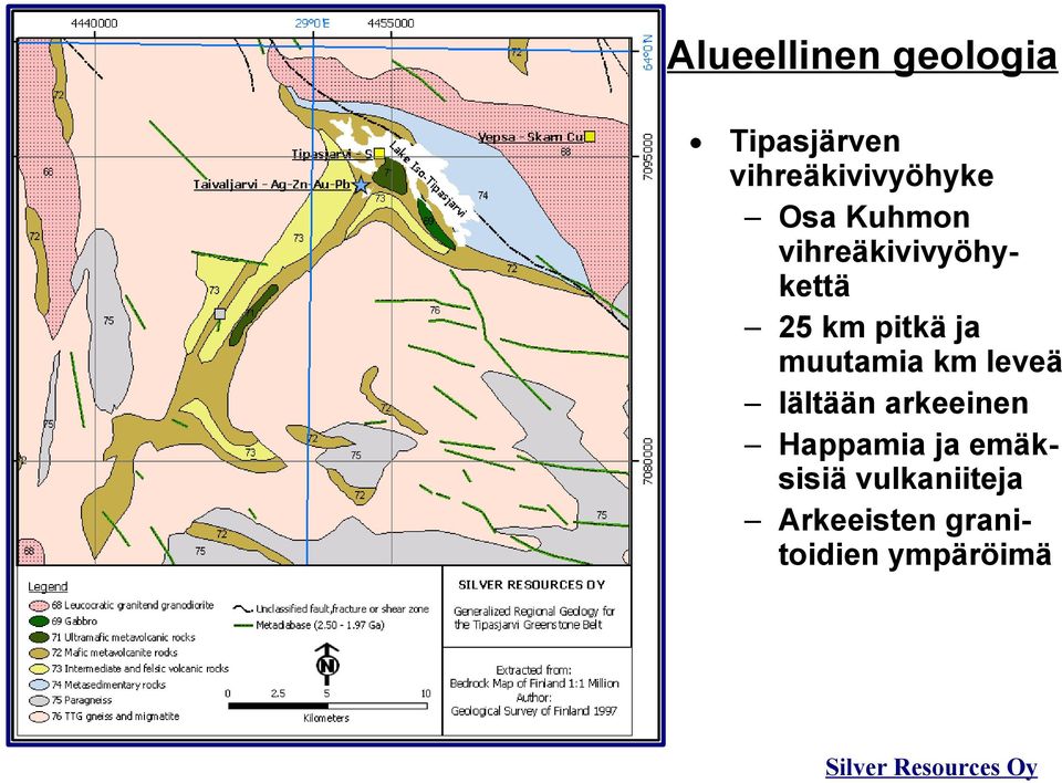 muutamia km leveä Iältään arkeeinen Happamia ja