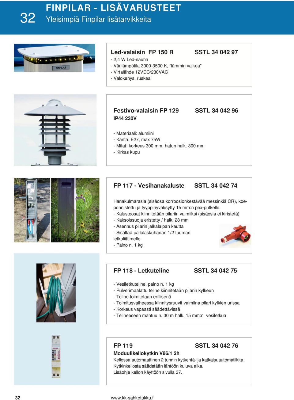 300 mm - Kirkas kupu FP 117 - Vesihanakaluste SSTL 34 042 74 Hanakulmarasia (sisäosa korroosionkestävää messinkiä CR), koeponnistettu ja tyyppihyväksytty 15 mm:n pex-putkelle.
