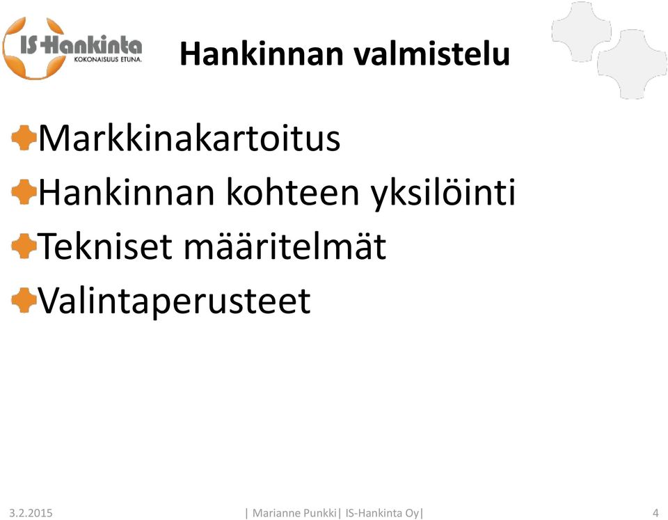 yksilöinti Tekniset määritelmät