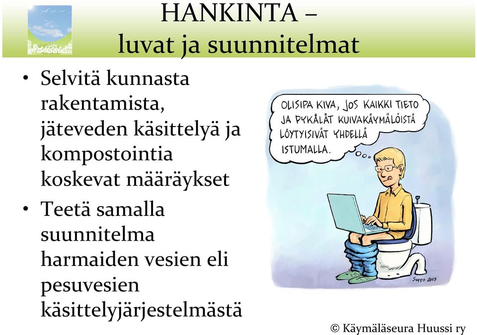 kompostointia koskevat määräykset Teetä samalla