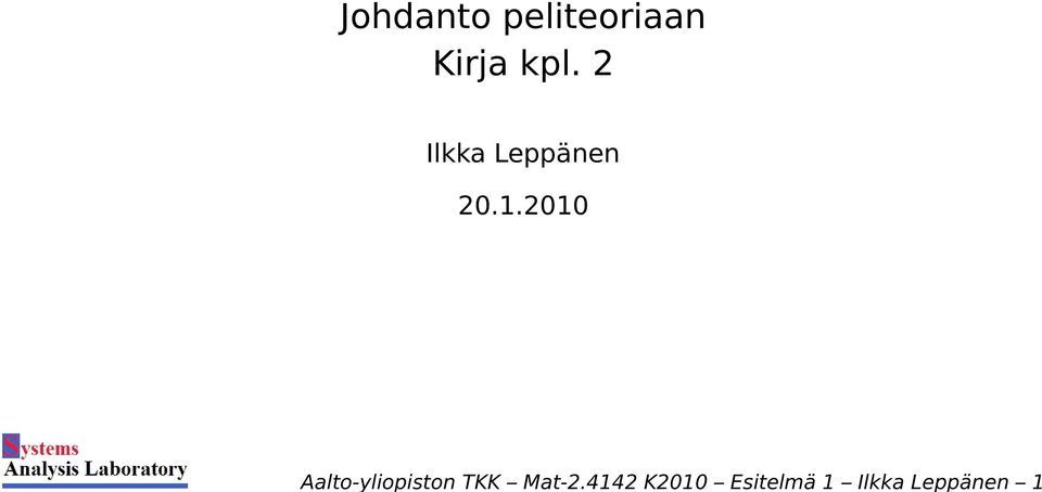 Leppänen 1 Johdanto