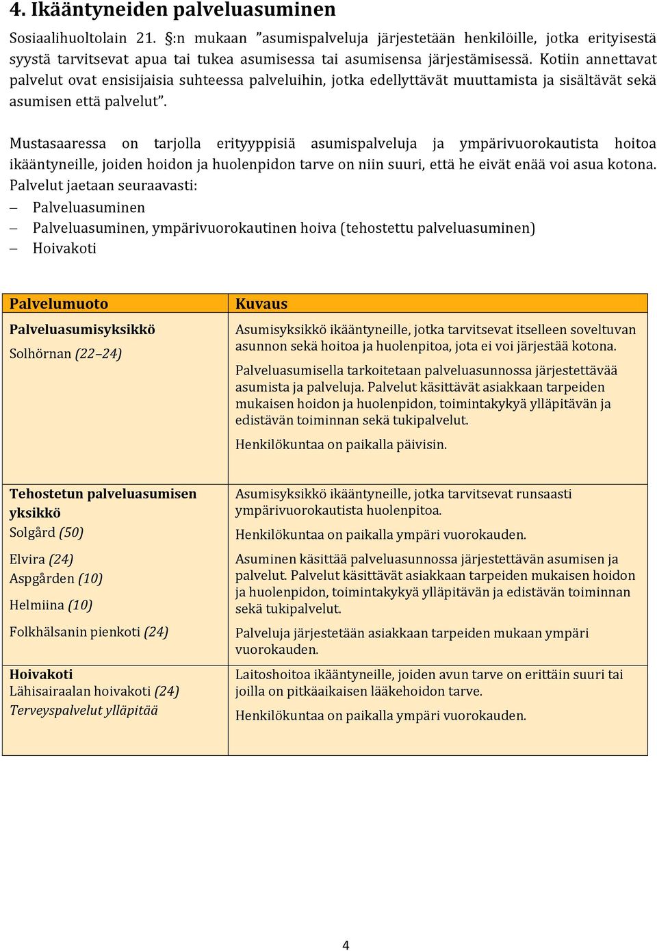 Kotiin annettavat palvelut ovat ensisijaisia suhteessa palveluihin, jotka edellyttävät muuttamista ja sisältävät sekä asumisen että palvelut.