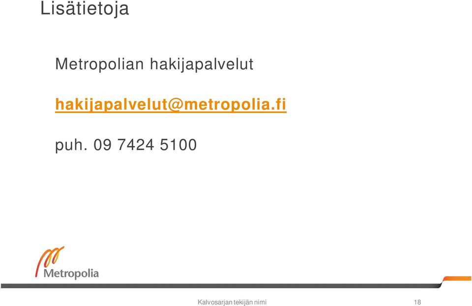 @metropolia.fi puh.