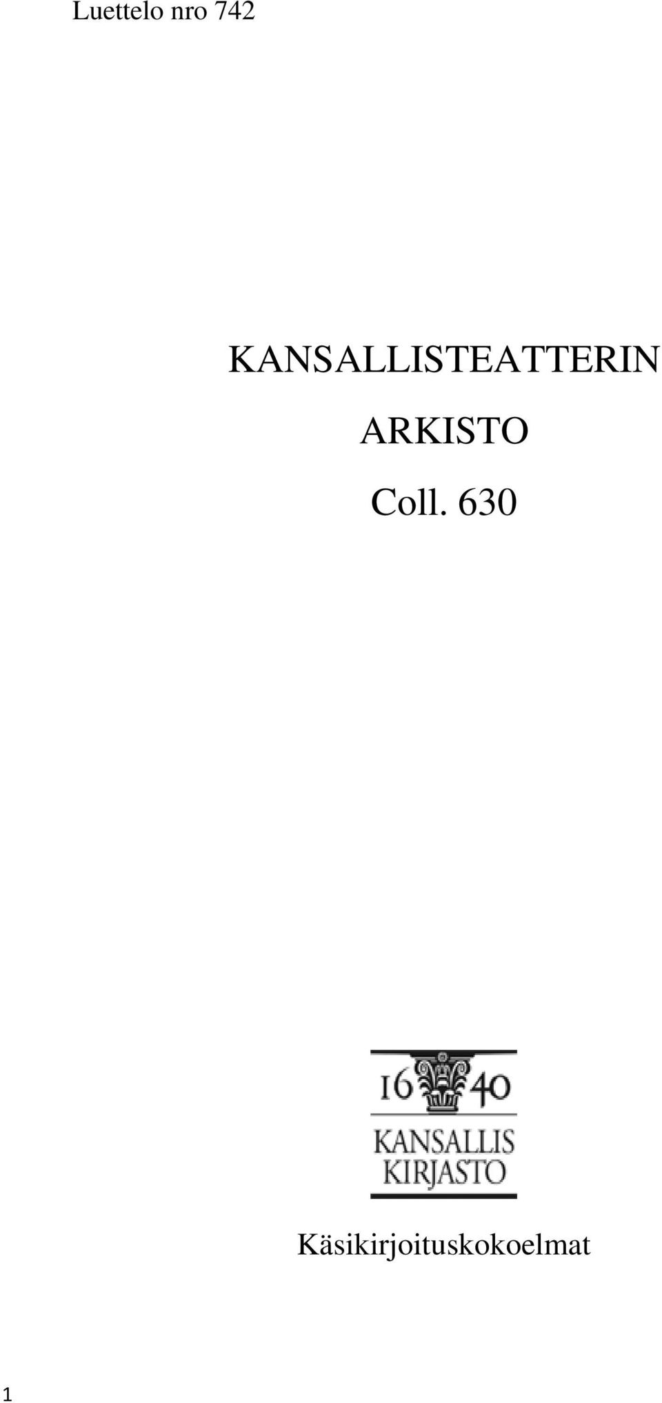 ARKISTO Coll.