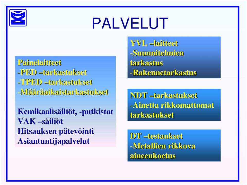 pätevöinti Asiantuntijapalvelut YVL laitteet -Suunnitelmien tarkastus