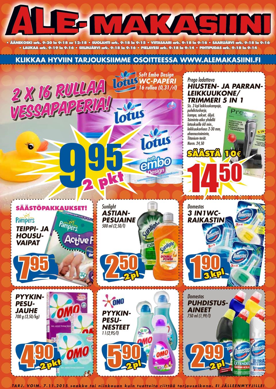 9 2 pkt Soft Embo Design WC-PAPERI 16 rullaa (0,31/rl) Prego ladattava HIUSTEN- JA PARRAN- LEIKKUUKONE/ TRIMMERI 5 IN 1 Sis. 3 kpl leikkuukampoja, puhdistusharja, kampa, sakset, öljyä.