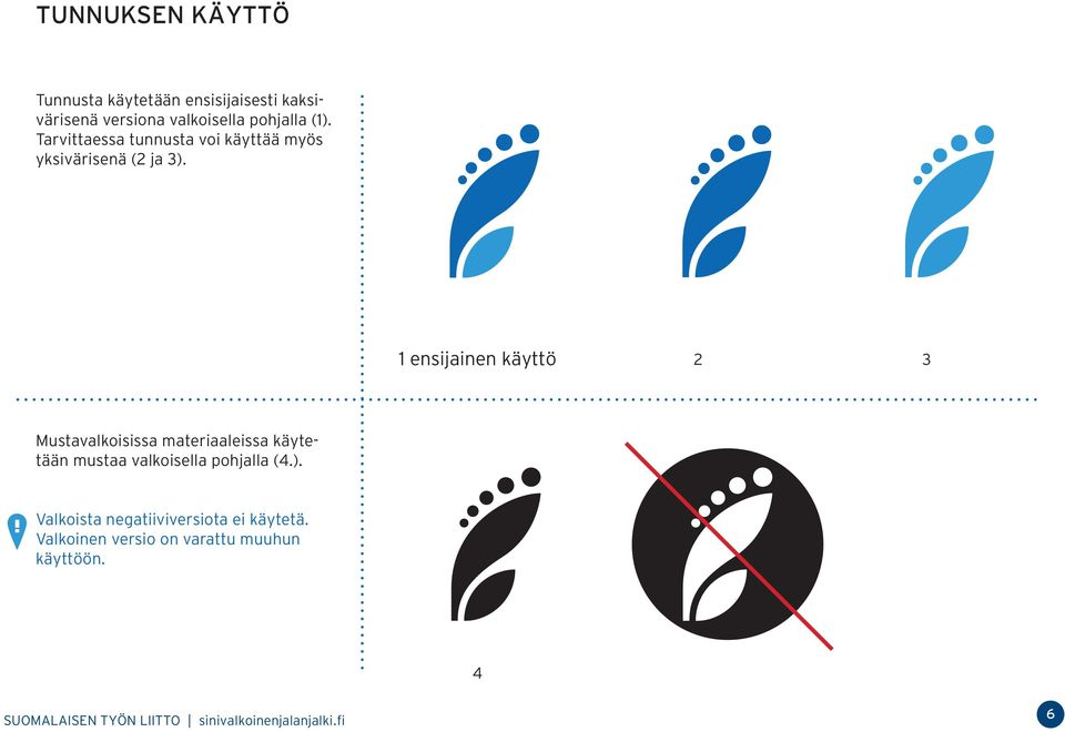 1 ensijainen käyttö 2 3 Mustavalkoisissa materiaaleissa käytetään mustaa valkoisella