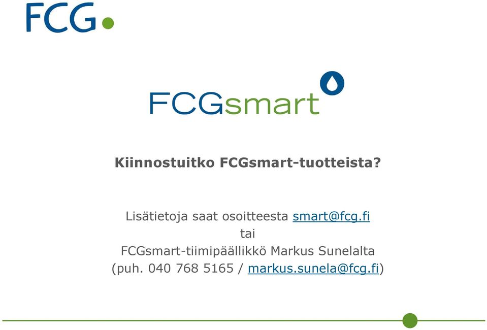 fi tai FCGsmart-tiimipäällikkö Markus