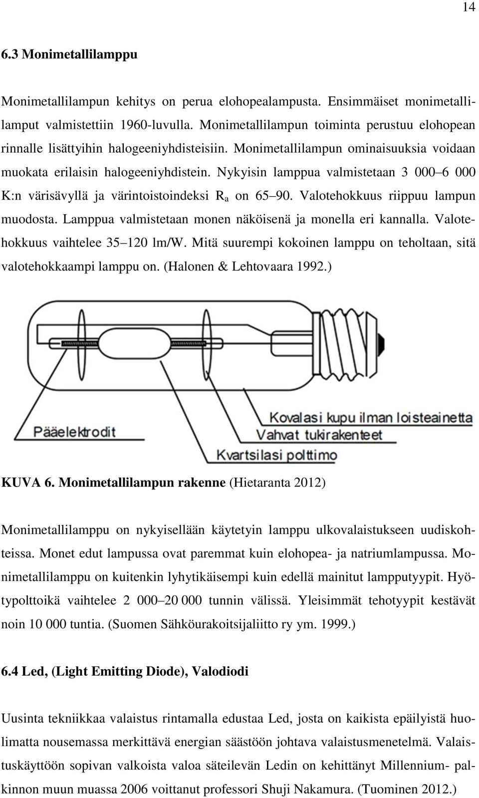 Nykyisin lamppua valmistetaan 3 000 6 000 K:n värisävyllä ja värintoistoindeksi R a on 65 90. Valotehokkuus riippuu lampun muodosta. Lamppua valmistetaan monen näköisenä ja monella eri kannalla.