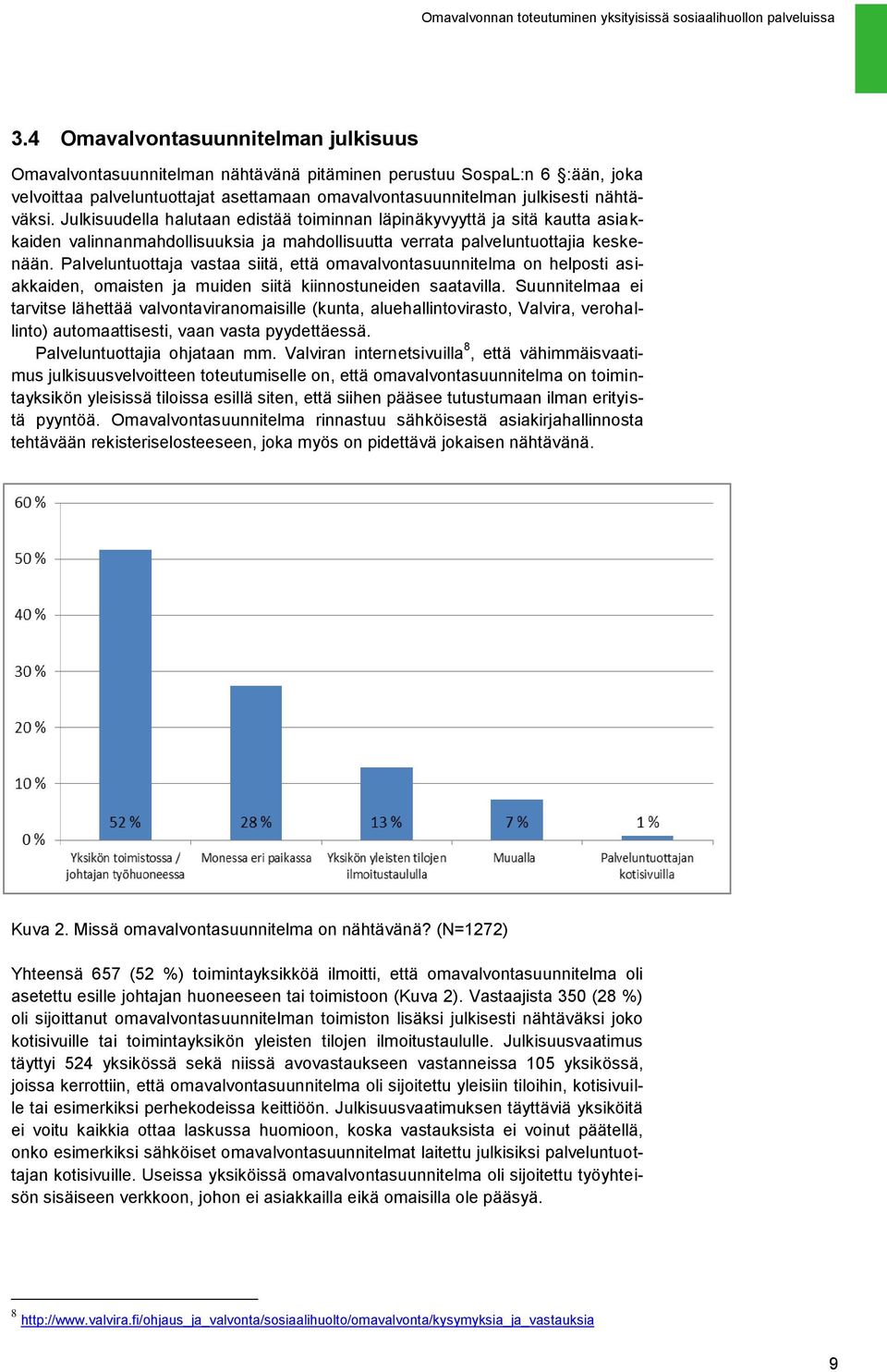 Palveluntuottaja vastaa siitä, että omavalvontasuunnitelma on helposti asiakkaiden, omaisten ja muiden siitä kiinnostuneiden saatavilla.