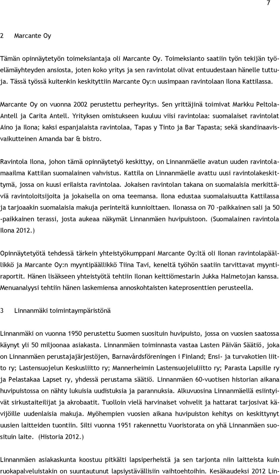 Menuanalyysi Case: Ravintola Ilona Kattilassa - PDF Ilmainen lataus