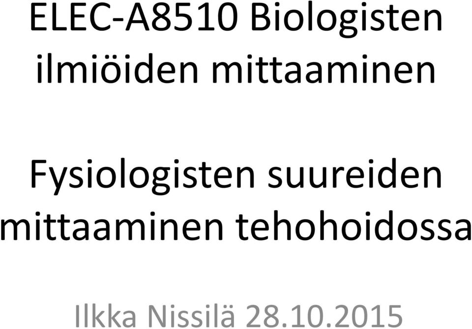 Fysiologisten suureiden