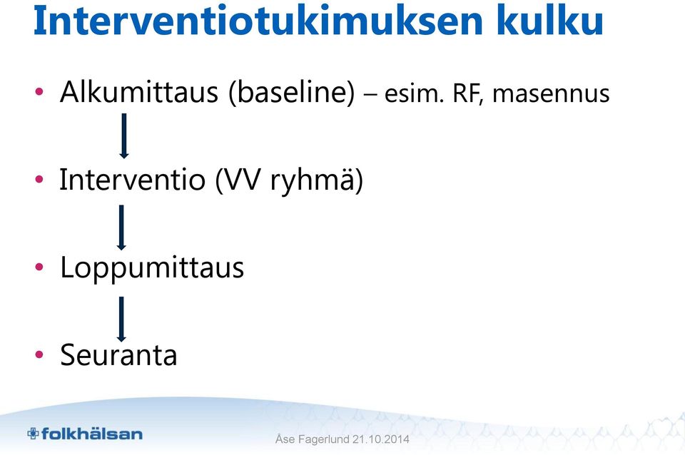 RF, masennus Interventio (VV