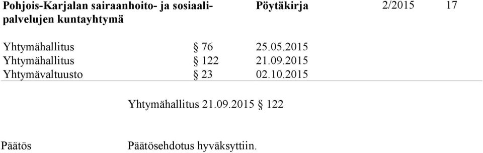 2015 Yhtymävaltuusto 23 02.10.