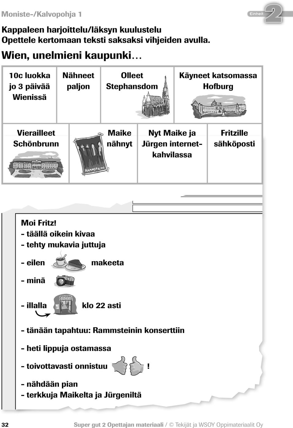 Schönbrunn nähnyt Jürgen internet- sähköposti kahvilassa Moi Fritz!