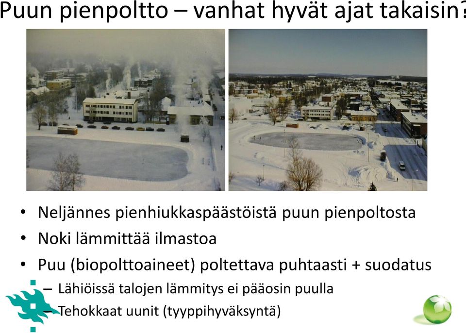 lämmittää ilmastoa Puu (biopolttoaineet) poltettava puhtaasti