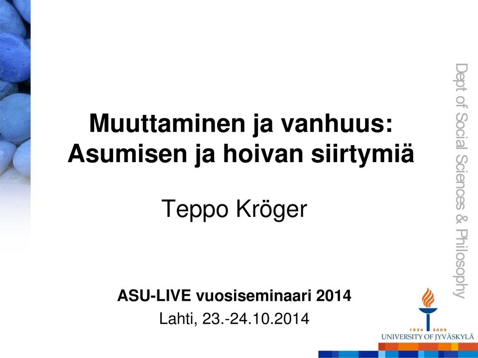Teppo Kröger ASU-LIVE