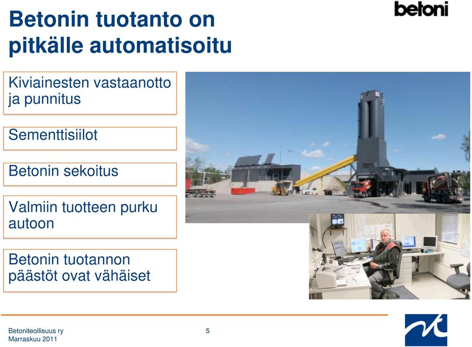 Sementtisiilot Betonin sekoitus Valmiin