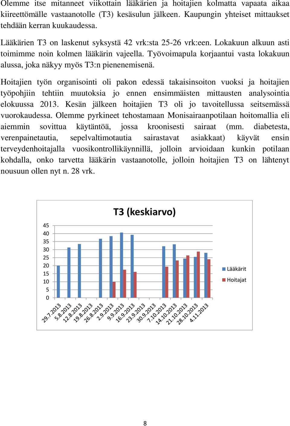 Työvoimapula korjaantui vasta lokakuun alussa, joka näkyy myös T3:n pienenemisenä.