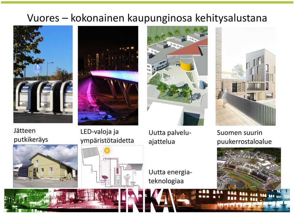 LED-valoja ja ympäristötaidetta Uutta