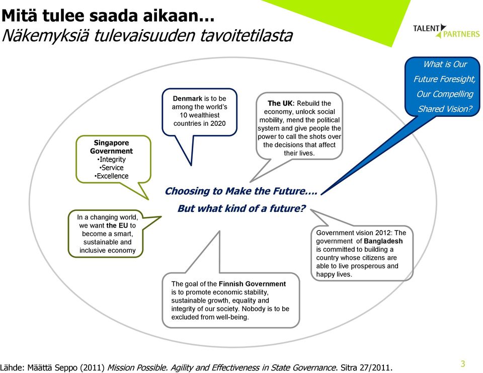 over the decisions that affect their lives. Choosing to Make the Future. But what kind of a future?