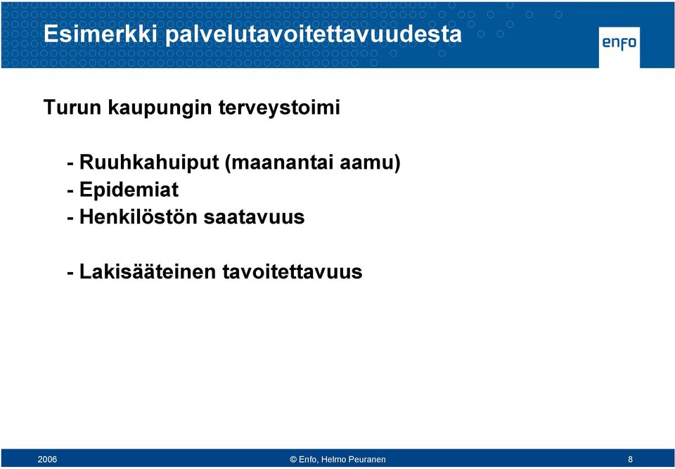 (maanantai aamu) - Epidemiat - Henkilöstön