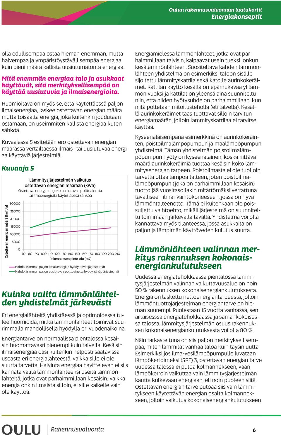 Huomioitava on myös se, että käytettäessä paljon ilmaisenergiaa, laskee ostettavan energian määrä mutta toisaalta energia, joka kuitenkin joudutaan ostamaan, on useimmiten kallista energiaa kuten