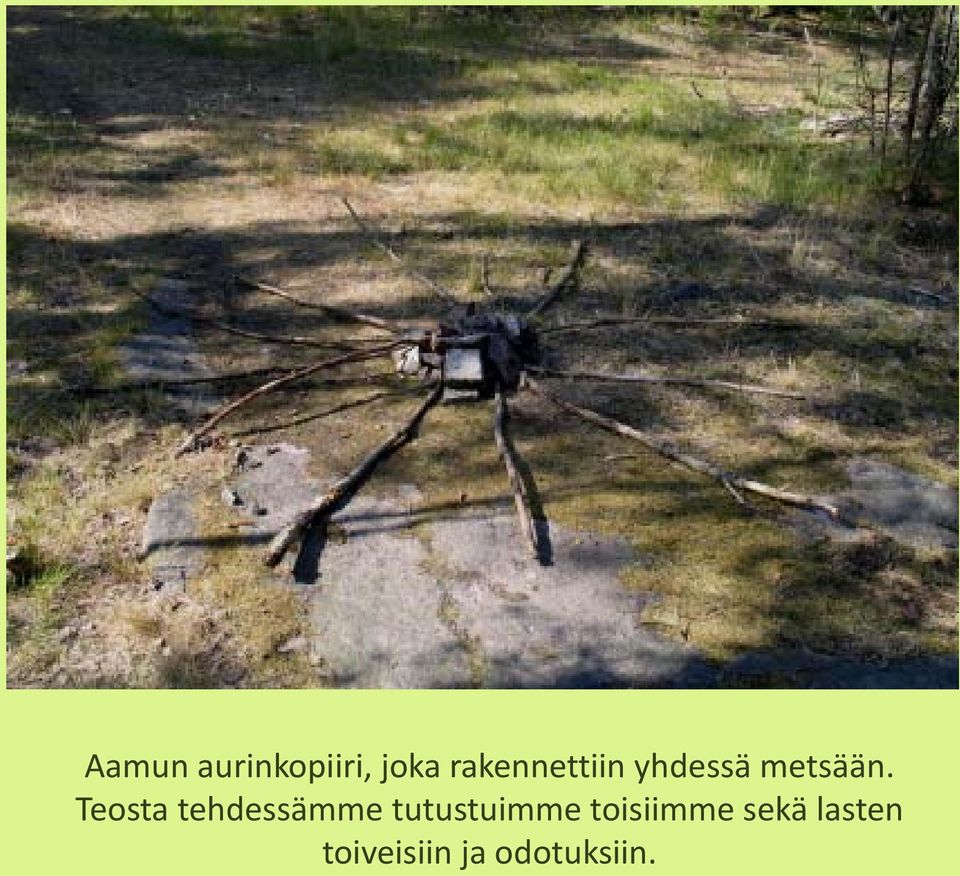 Teosta tehdessämme tutustuimme