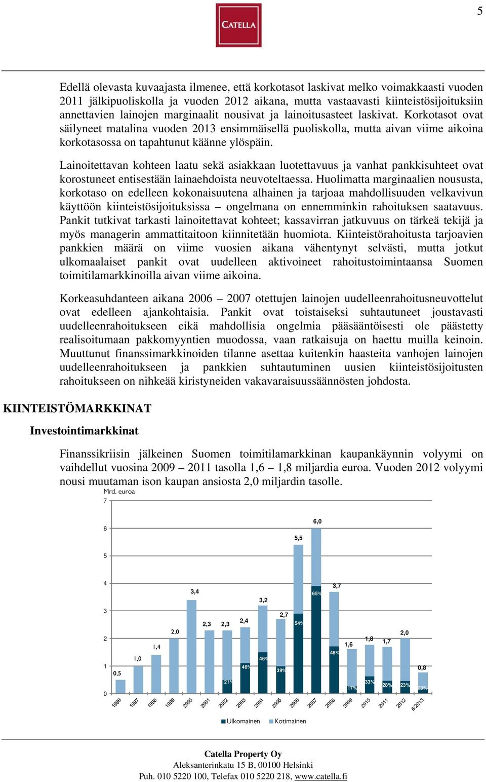 Lainoitettavan kohteen laatu sekä asiakkaan luotettavuus ja vanhat pankkisuhteet ovat korostuneet entisestään lainaehdoista neuvoteltaessa.