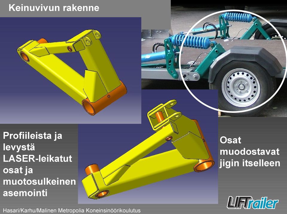 LASER-leikatut osat ja