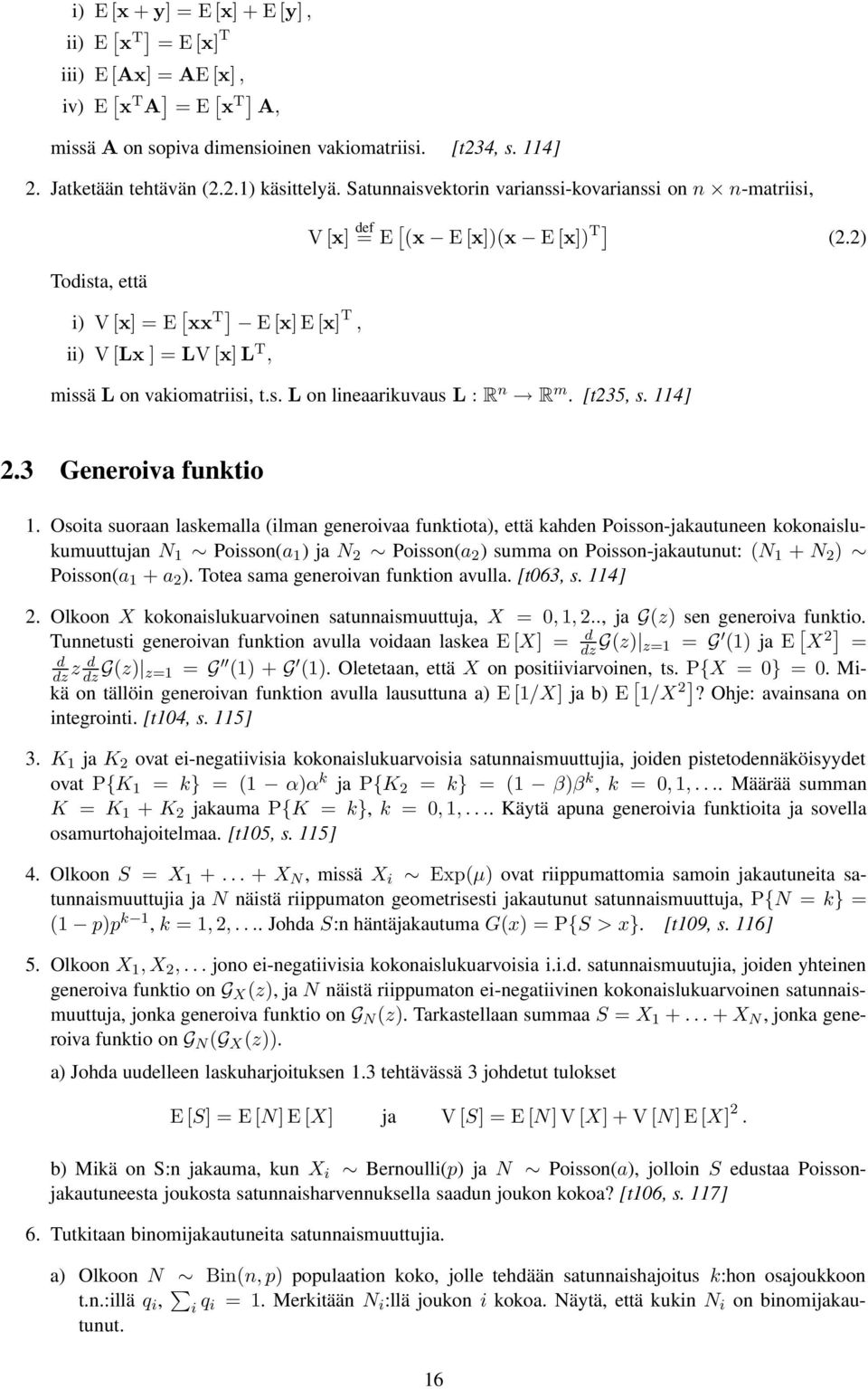 [t35, s. 4].3 Generoiva funktio.