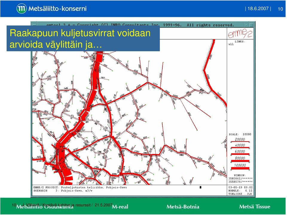 arvioida väylittäin ja 10 J.