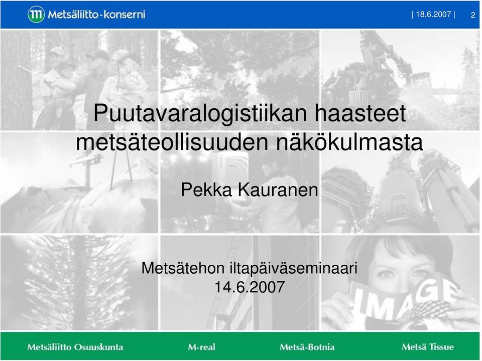 metsäteollisuuden näkökulmasta