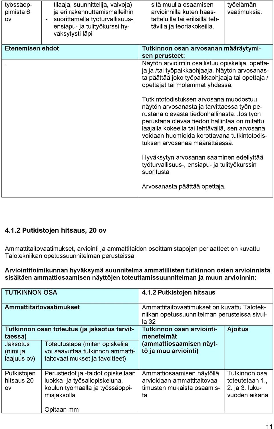 Näytön arviointiin osallistuu opiskelija, opettaja ja /tai työpaikkaohjaaja. Näytön arvosanasta päättää joko työpaikkaohjaaja tai opettaja / opettajat tai molemmat yhdessä.