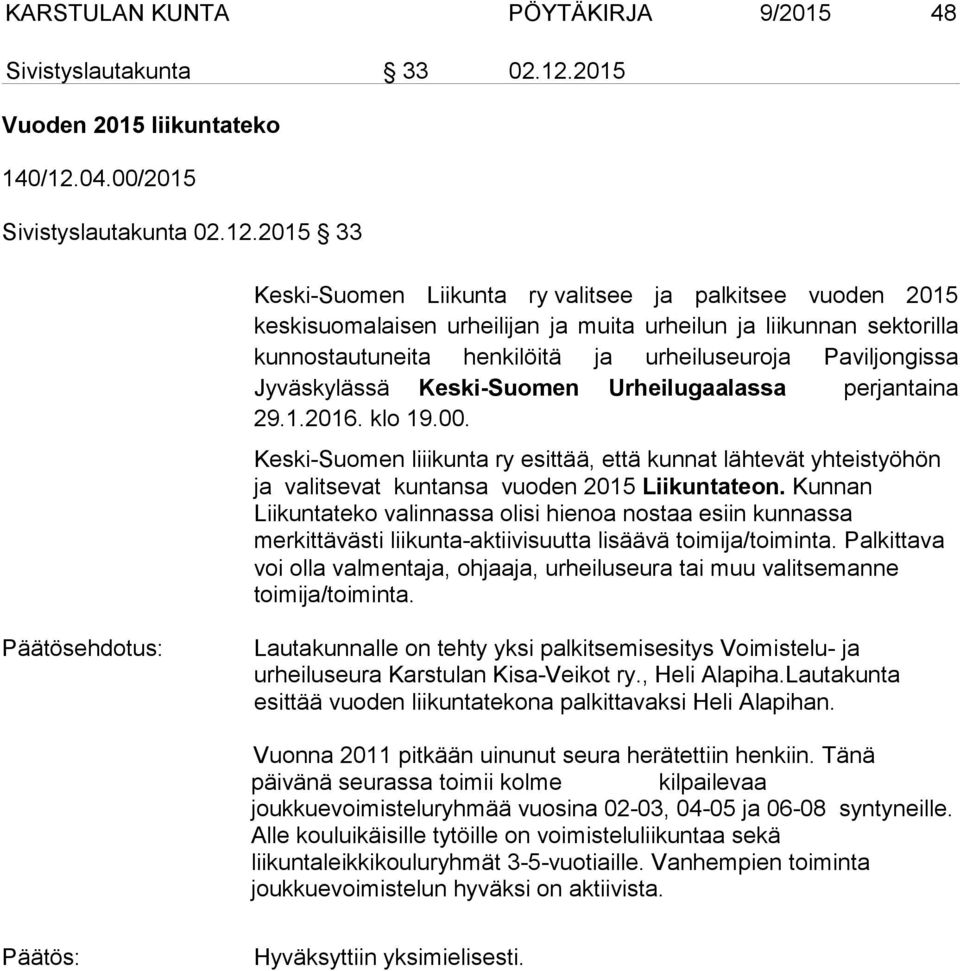 04.00/2015 Sivistyslautakunta 02.12.