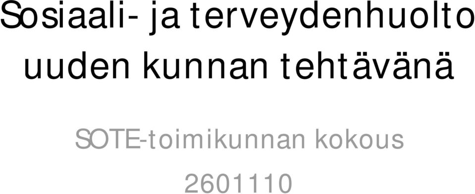 uuden kunnan