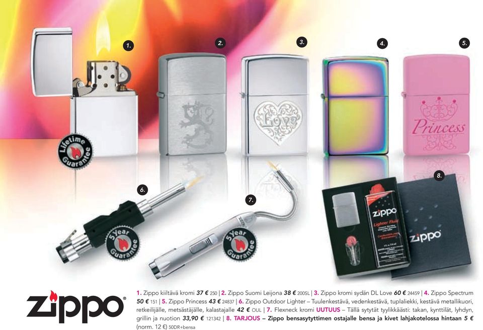 Zippo Outdoor Lighter Tuulenkestävä, vedenkestävä, tuplaliekki, kestävä metallikuori, retkeilijälle, metsästäjälle, kalastajalle 42