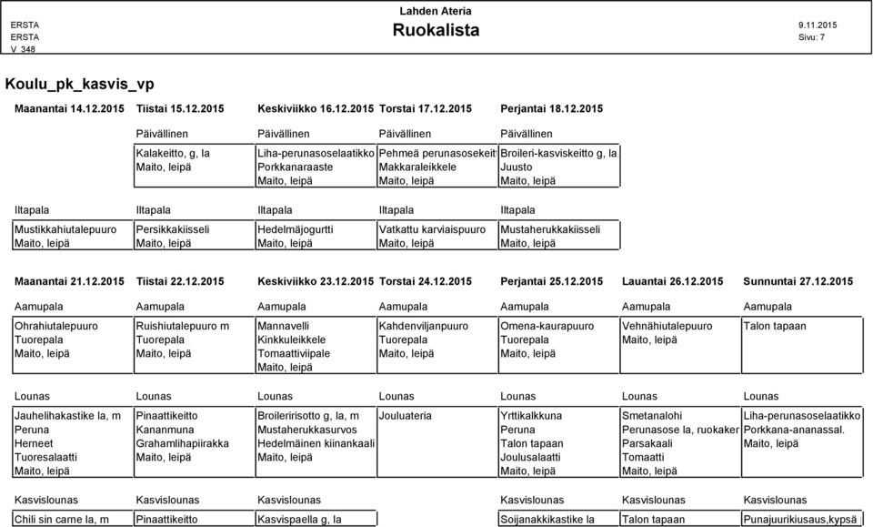 2015 Keskiviikko 16.12.