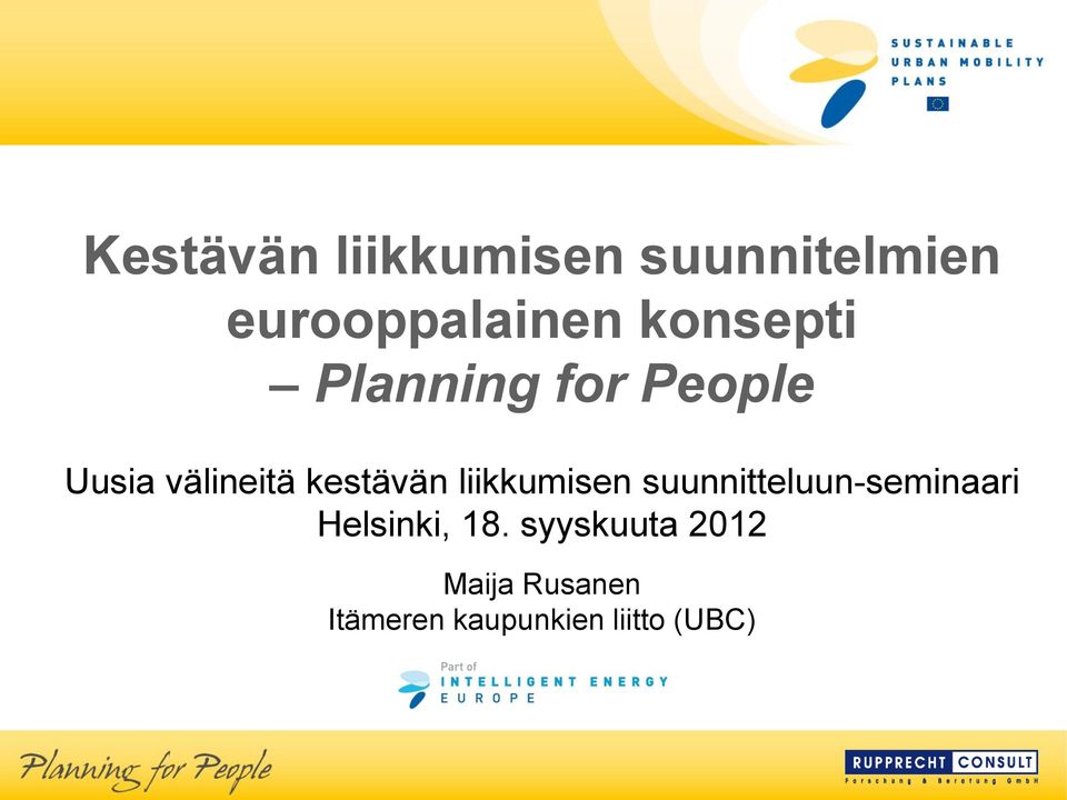 liikkumisen suunnitteluun-seminaari Helsinki, 18.