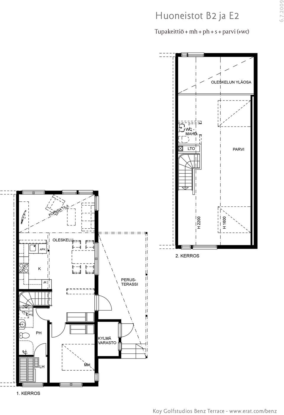 2009 KORKEA TILA OLESKELUN YLÄOSA OLESKELU APK KOY GOLFSTUDIOS BENZ TERRACE, NORDCENTER MÄNTYKALLIONKUJA K 4 10410 ÅMINNEFORS JK PERUS- TERASSI WC -