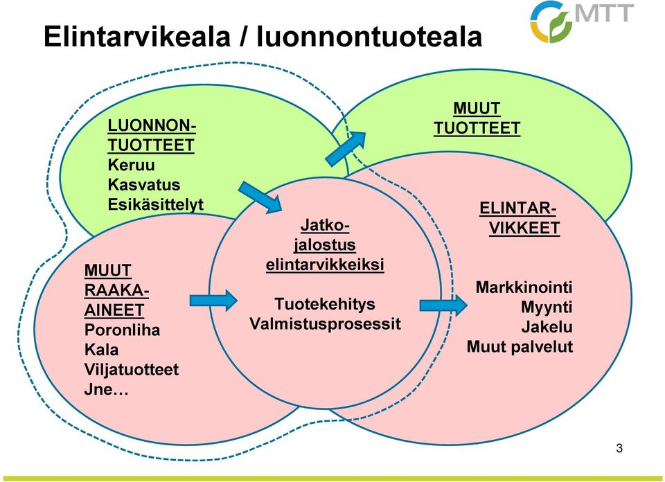 Jatkojalostus elintarvikkeiksi Tuotekehitys Valmistusprosessit