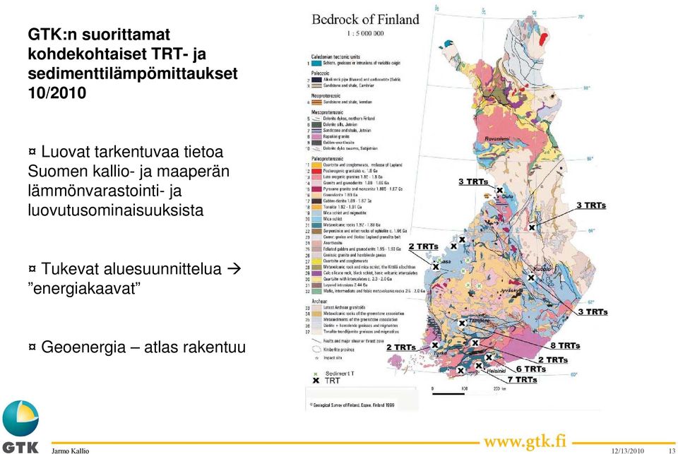 Suomen kallio- ja maaperän lämmönvarastointi- ja