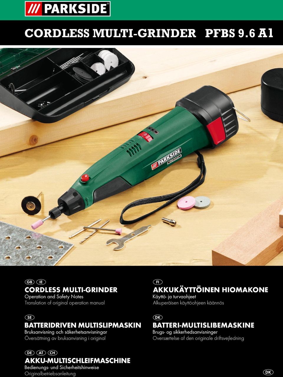 CORDLESS MULTI-GRINDER PFBS 9.6 A1 - PDF Ilmainen lataus