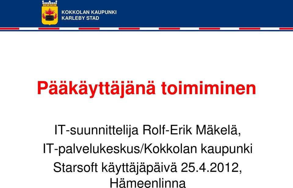 IT-palvelukeskus/Kokkolan kaupunki