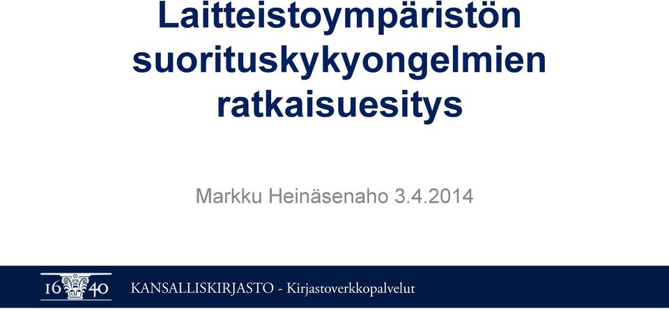 ratkaisuesitys Markku